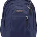 JanSport Driver 8 Rolling Backpack - Wheeled Travel Bag with 15-Inch Laptop Sleeve, One Size, Navy