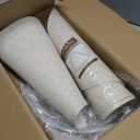 GO&SO Large Lamp Shades Set of 2 Oatmeal Beige Linen Lamp Shade, 6.5" Top x 16.3" Bottom x 10.5" Height, Replacement Lamp Shades for Table Lamps,Spider Empire Lamp Cover Handcrafted, Assembly Required