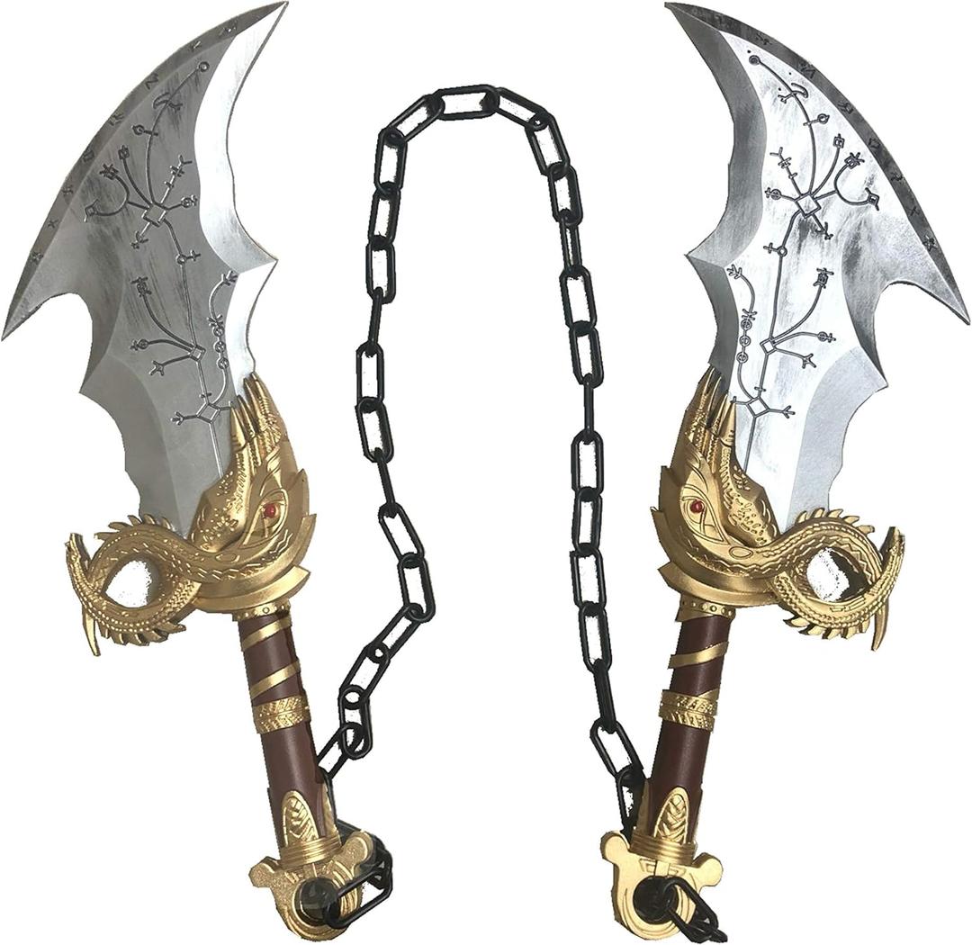 17" Medieval Fully Upgraded Blades of Chaos Foam Sword Cosplay Prop 1:1 Replica