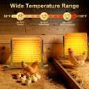 Chick Brooder Plate, 50-158F Brooder & Chicken Heater for Coop with Smart Thermostat, UL Certified Radiant Chick Heat Plate for Poultry, 5-Height & 360 Adjustable Angle, Winter Heating