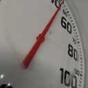 La Crosse 104-1522 8" Round Analog Dial Thermometer, White