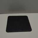 Silicone Dish Drying Mat for Multiple Usage,Easy clean,Eco-friendly,Heat-resistant Silicone Mat for Kitchen Counter or Sink,Refrigerator or Drawer liner Black M 12 inches x 12 inches