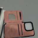 Vinich for iPhone 16 Pro Wallet Case with Card Holder, RFID Blocking Credit Slots Kickstand Shockproof Phone Cover Fit for iPhone 16 Pro 6.3" Rose Pink