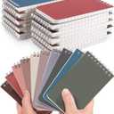 Dynta Small Top Spiral Notebooks Bulk 3x5 Inch, 30 Packs Pocket Notepad, Mini Pads 10 Morandi Colored, Memo Notepads for Home, School, College, Office, Work, Travel, 60 Sheets/120 Pages