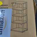 HAIXIN Shoe Rack for Closet - Stackable Shoe Organizer for Closet, Space-Saving Narrow Shoe Rack for Front Door Entrance