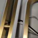 Modern LED Pendant Light Gold Pendant Lights 4000K 35W Dimmable Height Adjustable Pendant Lighting Rectangle Chandelier for Kitchen Island Dining Room Bedroom Living Room Foyer3-Ring (Rectangular-3 Ring External Glow)