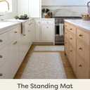 House of Noa Nama Standing Mat – Anti-Fatigue Kitchen Mats for Floor, Cushioned & Non-Slip Comfort Mat for Standing, Thick Foam Anti-Fatigue Mat for Kitchen & Workspaces, Georgia Clay 22" x 54"