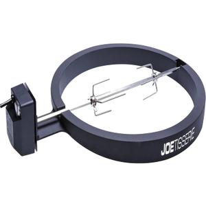 Kamado Joe JoeTisserie Rotisserie Accessory Attachment for 18-inch Classic Joe Grills with Stainless Steel Spit Rods up to 50 lbs of Food, Model KJ-TISSERIENA