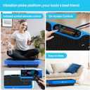 SoftGym Vibration Plate Exercise Machine for Lymphatic Drainage,Power Vibrate Stand Shake Board 450 Lbs Capacity Whole Body Workout Waver with Fitness Resistance Bands Weight Loss Gifts for Women Men