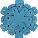 BYKITCHEN Pot Pan Protectors, Set of 12 and 4 Different Sizes, Larger & Thicker Cyan Pan Protector Pads, Pan Pot Separator Pads for Stacking and Protecting Your Cookware