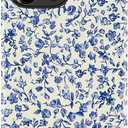 for iPhone 16 Pro Case - Wireless Charging Compatible - Dual-Layer Hard Shell + Silicone Cover - Shockproof Protective Phone Case with Cutee Designs for Women - Tiny Blue Flowers