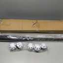 Grand Slam Baseball Bat Set, Includes 1 Plastic Bat, 6 Perforated Balls and 4 Throw Down Bases for Youth, Teenagers, Adults