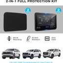 Neoprene Protective Padded Cover & HD PET Screen Protector Kit for 2021-2026 Chevy Tahoe/Suburban & GMC Yukon/Yukon XL 12.6" Rear Touchscreen, 2 Shock-Absorbing Covers + 2 Anti-Scratch Screen Films