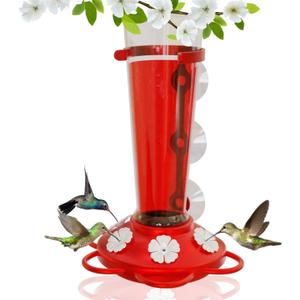 Large Leak Proof Window Hummingbird Feeders for Outdoors Hanging - Wasp and Bee Proof - Window Hummingbird Feeder for Outdoor - Window Mount