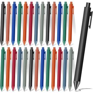 120 Pcs Ballpoint Pens Bulk Retractable Comfortable Writing Pens for Baby Shower Cute Back to School Supplies in Medium Point 1.0 mm for Office Teacher Student Bridal (Dark Vintage)