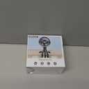 Mini Portable Stroller Fan for Travel,360 Rotation,4-Speed LED Night Light Clip on Fans Operated by Rechargeable Battery, Cordless Fan with Tripod Car Seat Baby Pram (White)