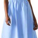 Steve Madden Women's Kassie Dress, Blue, L