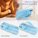 jueaes Cute Bow Case for iPhone 16 with Finger Hand Wrist Strap