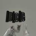 Sophia Self-Closing Door Hinge 3.5 Inch Rounded 5/8 Radius Interior, Spring Loaded Hinge Adjustable Tension for Garage Residential Standard Bedroom Indoor Doors, 3 Pack, Oil Rubbed Bronze