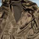 Floerns Women's Elegant Satin Long Sleeve Shirts Wrap V Neck Business Casual Blouse Tops (Coffee Brown, Small)