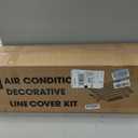5'' 26.5Ft Mini Split Line Set Cover Kit for Minisplit Ductless Linset Air Conditioners and Heat Pumps, Central AC Decorative Upgraded UV-Proof Strong & Durability PVC Pipe