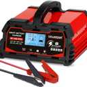 Battery Charger 40A, 12V/24V Lead Acid Smart Battery Charger, 12V LiFePO4 Car Battery Trickle Charger, Automatic Battery Maintainer for Car Motorcycle Lawn Mower Marine Boat Lead Acid Batteries