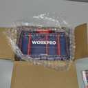 WORKPRO Small Parts Organizer 3 Pieces, Portable Stackable Hardware Storage Case with Removable Dividers, Clear Lid Tool Box Organizer for Screws, Bolts, Nails, Craft Supplies and Small Accessories