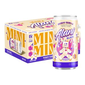 Alani Nu Mini VOODOO VANILLA, Sugar Free, Low Calorie Energy Drinks, 65mg Caffeine, Biotin, B Vitamins, Zero Sugar, 5 Calories, 8.4 Fl Oz Cans, 12 Pack (EXP 10/14/26)