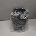 EmoH Small Bathroom Trash Can 2.1 Gallon /8-Liter Wastebasket, Modern Matte Black Stainless Steel Garbage Bin for Bedroom, Home Office, Toilet, RV, Under Sink, Near Desk