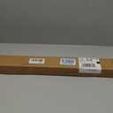 AIZESI One-Piece Brushed Gold Tension Shower Curtain Rod 41-73" No Drilling