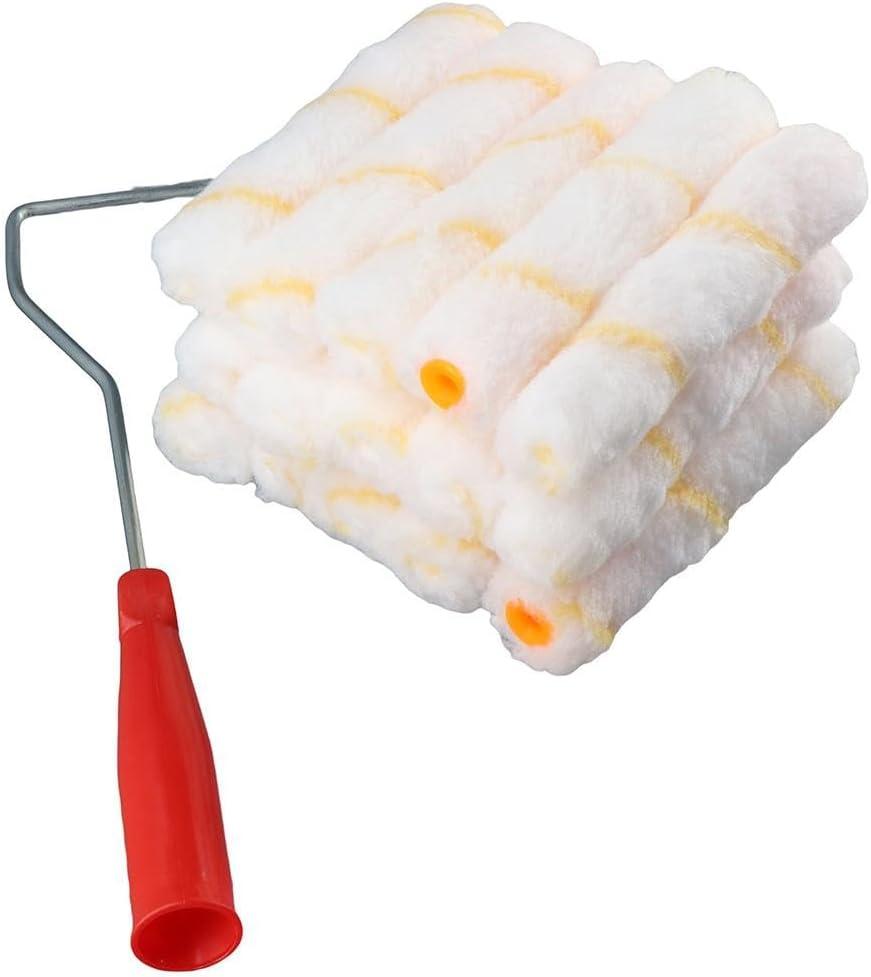 15 Piece Paint Roller Set for All Paints, 6 inch Microfiber Roller Covers for Paint Roller Brush for Painting Walls Ceilings Home Repair Paint Roller Kits