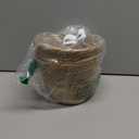 QWQJ Straw Weaving Flower Plant Basket Grass Indoor Outdoor Garden Container for Plantable Bonsai Decoration, Small