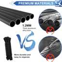 20FT Sectional Flag Pole Kit, Extra Thick Heavy Duty Aluminum Flagpoles for Outside House Inground with 3'*5' American Flag