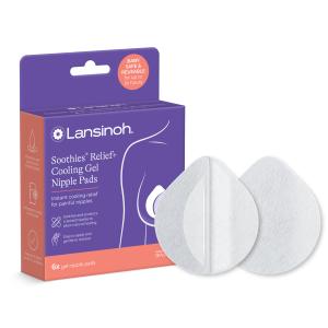 Lansinoh Soothies Cooling Gel Nipple Pads, 6 Count