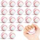 Mini Baseball Stress Balls 20 Packs Mini Baseball Foam Small Foam Squeeze Anxious Toy Sports Stress Ball for Kids School Carnival Reward Baseball Party Decorations Supplies