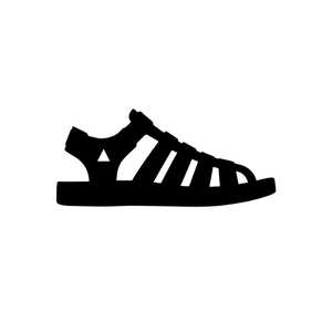 MIA Girl Black Jelly Fisherman Sandals,Black, Size 8