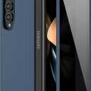 Ruky for Galaxy Z Fold 4 Slim Case, with Built-in Privacy Screen Protector & Support Wireless Charging Hard PC Full Body Shockproof Protective Phone Case for Samsung Galaxy Z Fold 4, Blue