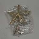 Joiedomi Christmas Tree Toppers 8" Gold Metal Star Decor with Battery Powered Treetop Ornaments with Warm White LED Lights for Xmas Holiday Party Indoor Decorations