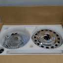 Moooni 52 Inch Modern Reversible Chandelier Fan with Lights and Remote, Elegant Crystal Fandelier Ceiling Light KIt for Bedroom Dining Room Silver