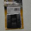 Prime-Line N 7578 Pocket Door Privacy Lock with Pull, Matte Black Finish (Single Pack)