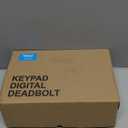 Veise Fingerprint Door Lock with 2 Lever Handles - Keyless Entry Door Lock, Electronic Keypad Deadbolt, Digital Smart Code & Front Handle Sets, Auto-Locking, Easy Installation, Satin Nickel