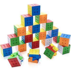20 Pack Speed Cube Set,Magic Cube for Party Favors 3x3x3 Stickerless Magic Cube