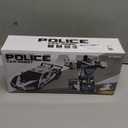 Remote Control Car, Transform Robot RC Cars, 2.4Ghz Transforming Police Car Toy with LED Light, One-Button Deformation and 360 Rotating Drifting, Toys for Boys Age 4-7 8-12 (Black)