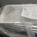 Jalove Clear Dog Playpen Indoor, 24" Acrylic Plastic Pet Play Pen with Door, Playpen for Puppy Cat Rabbit Ferret, Easy to Install Preferable Playpen for Small Dogs, Customizable, White 8 PCS