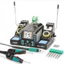 YIHUA 982D-III 2-IN-1 Precision Soldering Station with C210 Soldering Iron and C120 Hot Tweezers Cartridge Tip System for SMD Rework, Micro Soldering, Professional Soldering Iron Kit