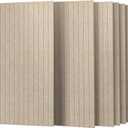 UMIACOUSTICS 6 Packs Acoustic Panel,47.2 x 23.6 Inches Decorative Sound Proof Panel for Office,Home Theater,Studio,Light Tan