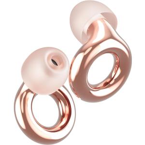 Loop Experience 2 Ear Plugs  Stylish Certified Hearing Protection for Concerts & Festivals, Live Events, Musicians, Sports, DJs and Nightlife  17dB Noise Reduction Earplugs (High-Fidelity) (Rose Gold)