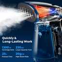 Bear Steamer for Clothes, 1300W Powerful Fast-Heating Handheld Garment and Clothes Steamer with Large 230ml Tank, Auto-Off Safety, Includes Brush, Perfect for Home and Travel Wrinkle Removal