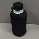 Konokyo Half Gallon Insulated Water Bottle with Straw,64 oz 3 Lids Water Jug with Carrying Bag,Paracord Handle, Double Wall Vacuum Stainless Steel Metal Flask,Sky