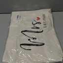 Mrs Tote Bag Est. 2025  Wedding Gift Bag for Bride, Bachelorette Party Tote, Canvas Honeymoon Bag for Women